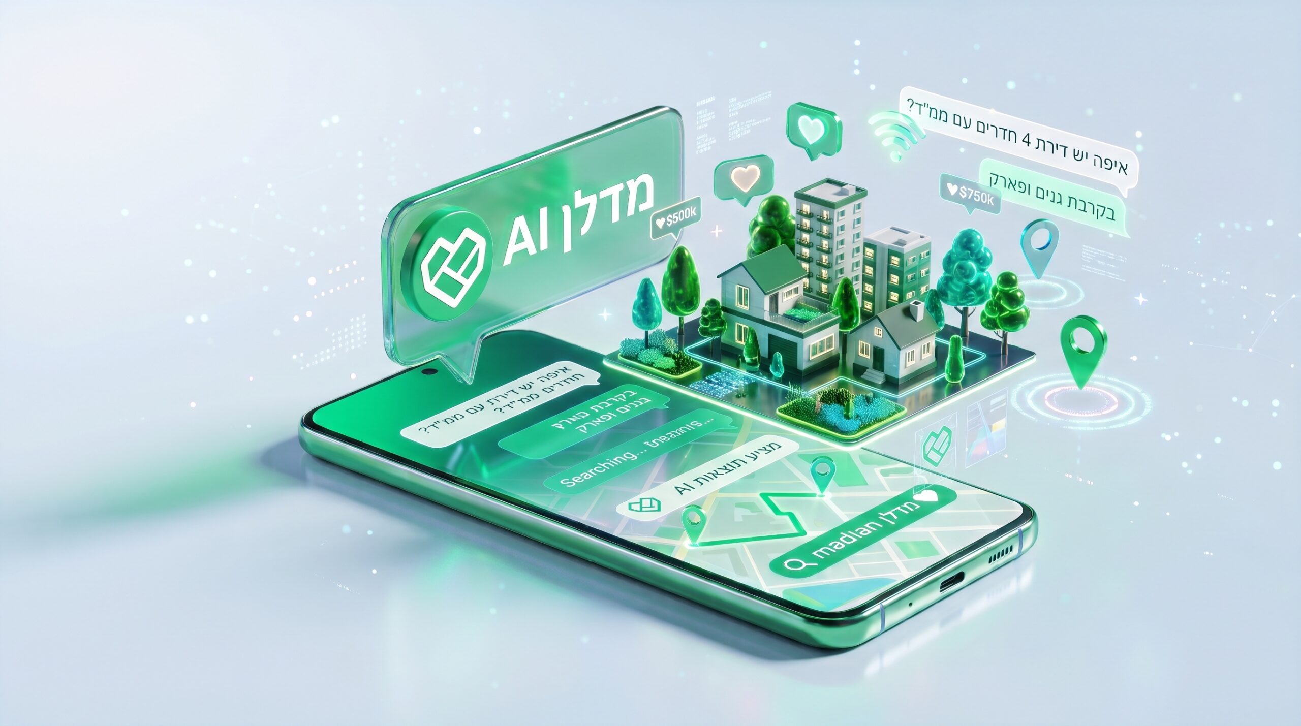 מדלן AI - חיפוש דירות עם בינה מלאכותית